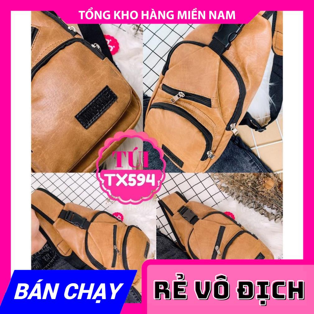 TÚI ĐEO CHÉO DA CHO NAM TX594 ⚡ẢNH THẬT⚡ TÚI CHÉO NAM NỮ