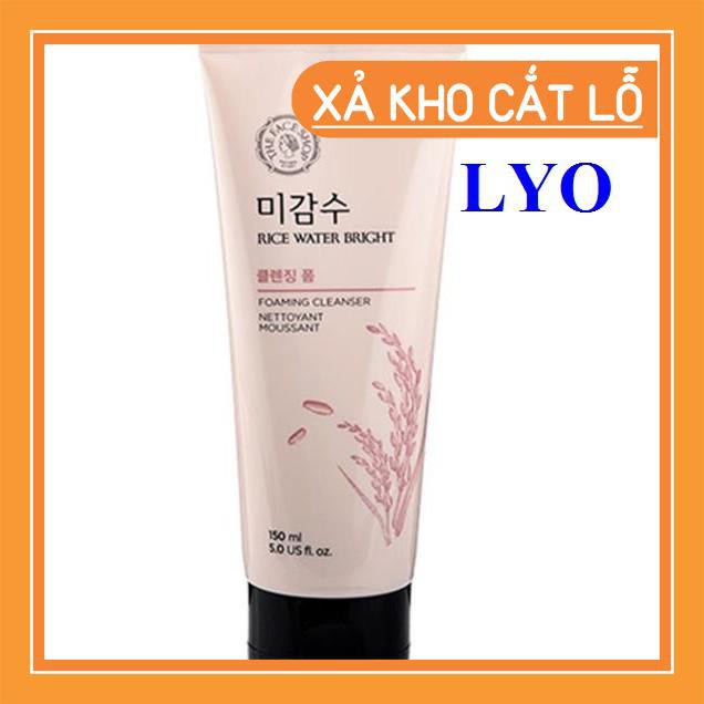 Sữa rửa mặt gạo Rice Water Bright Cleansing Foam The face shop..