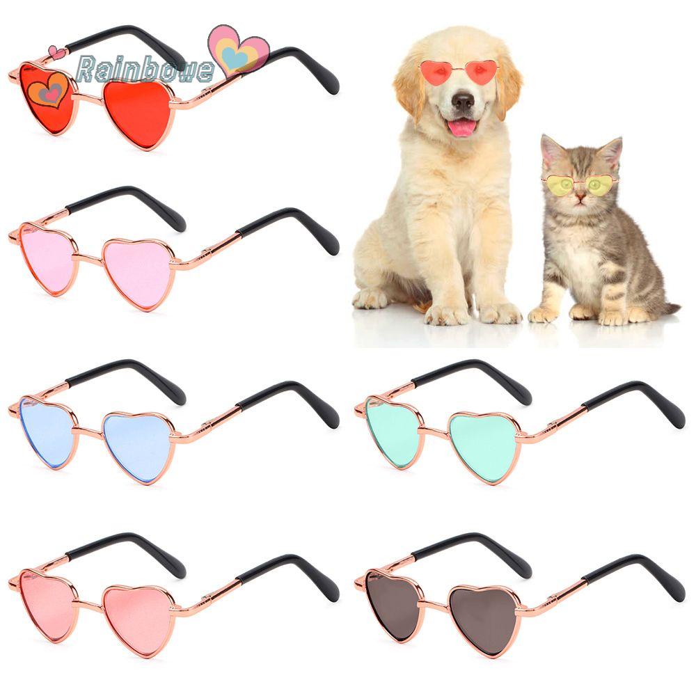 Kính Mát Gọng Trái Tim Màu Sắc Cầu Vồng Xinh Xắn