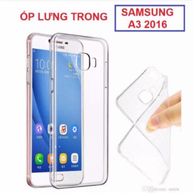 Ốp Lưng Nhựa Dẻo Trong Suốt SamSung A3-2016/ A7-2017/  A8-2018/ A8plus-2018/ A6plus-2018