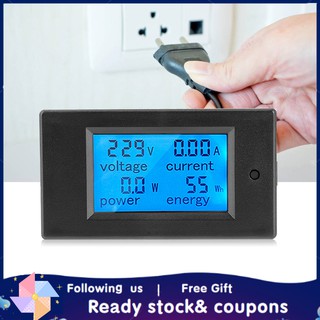 Xiyijia vôn kế kỹ thuật số màn hình lcd 100a ac80-260v