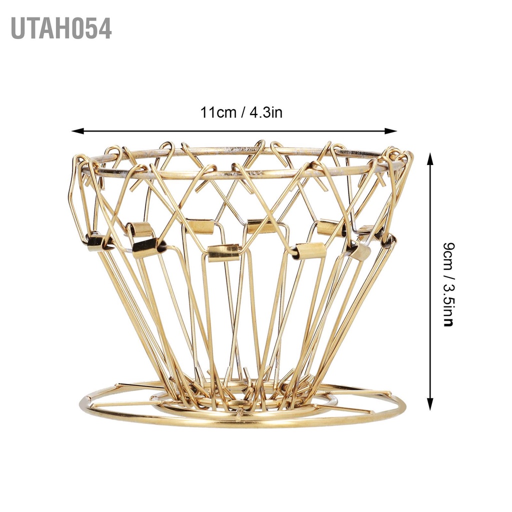 Giá Đỡ Bộ Lọc Cà Phê Nhỏ Giọt 3 Lỗ Bằng Thép Không Gỉ Có Thể Gập Lại