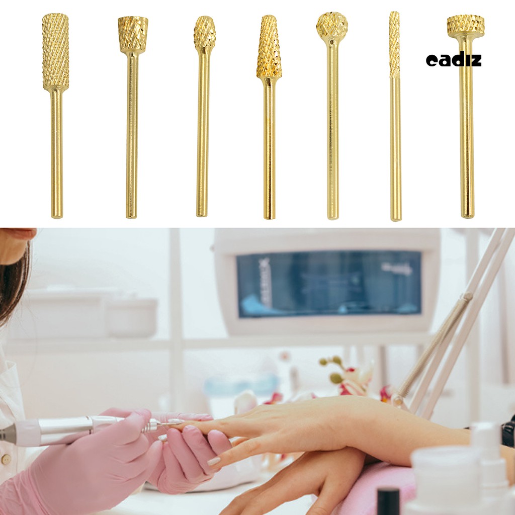 [Hàng mới về] Đầu Mài Móng Mạ Vàng CZ Làm Móng Chuyên Dụng