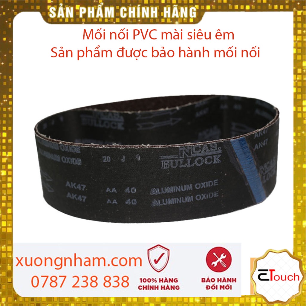 Nhám vòng 75mmx533mm mối nối PVC mài siêu êm, mài gỗ cứng, cao su, nhựa cứng, kim loại mềm mã vải A.K47