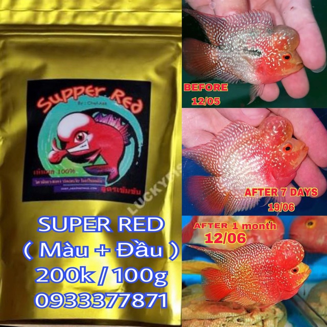 Thức Ăn Lên Màu Cá La Hán Super Red ( Thái Lan )