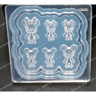 Khuôn mini trang trí keycap resin hình mickey