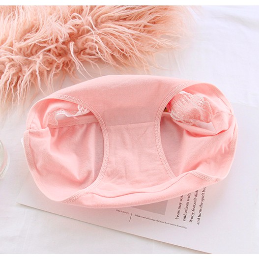 Quần lót nữ cotton viền ren dễ thương nữ tính thoáng mát LAVENUSA QL65