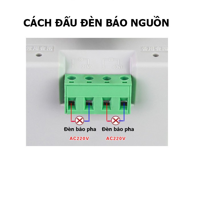 Bộ đổi nguồn điện tự động ATS 2P 63A (LW) cầu dao đảo chiều tự động (LW)