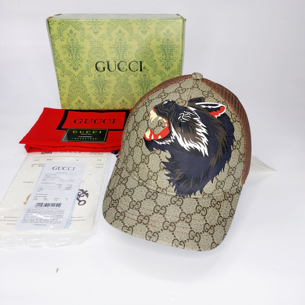 Nón kết gc Mũ lưỡi trai Gc thời trang cao cấp sói mỏ ngắn lưới nâu supper like âu 1.1  full box hộp cực đẹp (Nón Thiết K