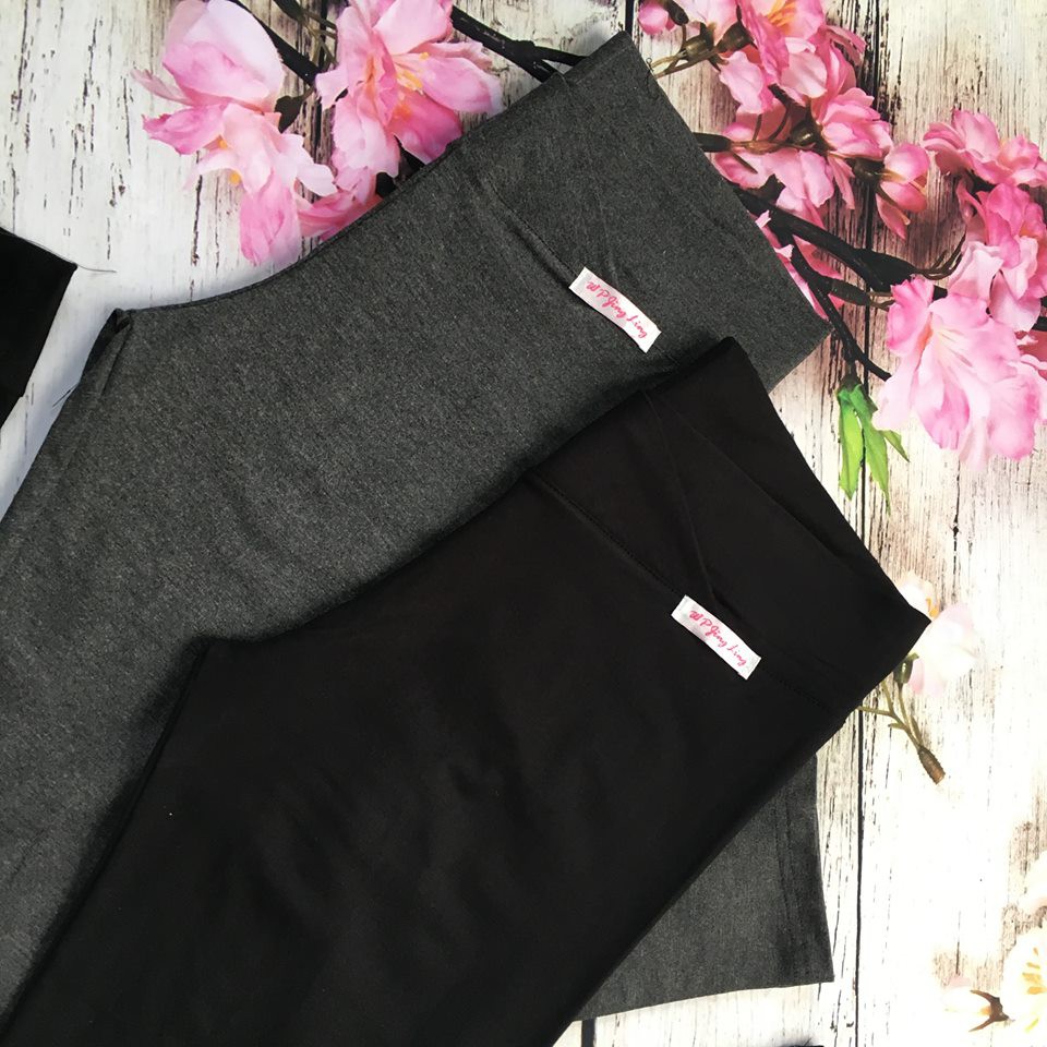 Quần bầu cạp chéo legging chất cotton co dãn tốt hàng đẹp