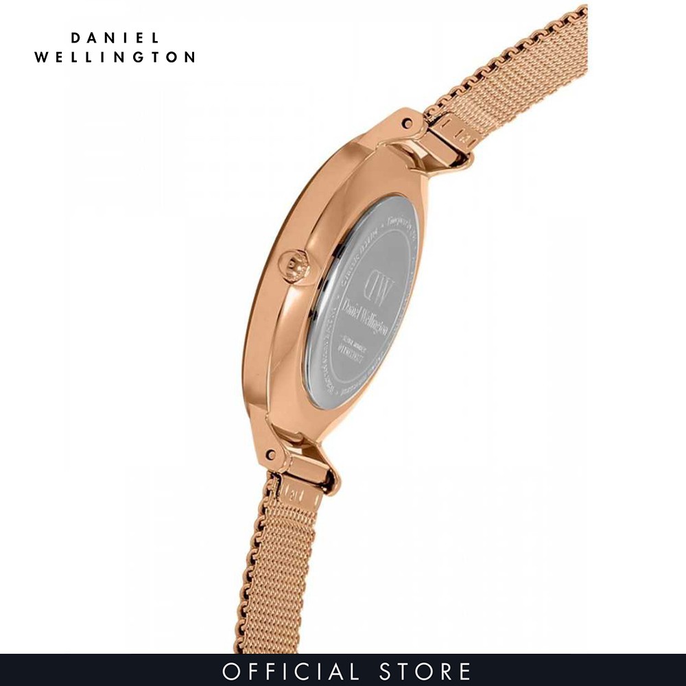 Đồng hồ Nữ Daniel Wellington dây lưới - Petite Melrose mặt trắng - vỏ vàng hồng | BigBuy360 - bigbuy360.vn
