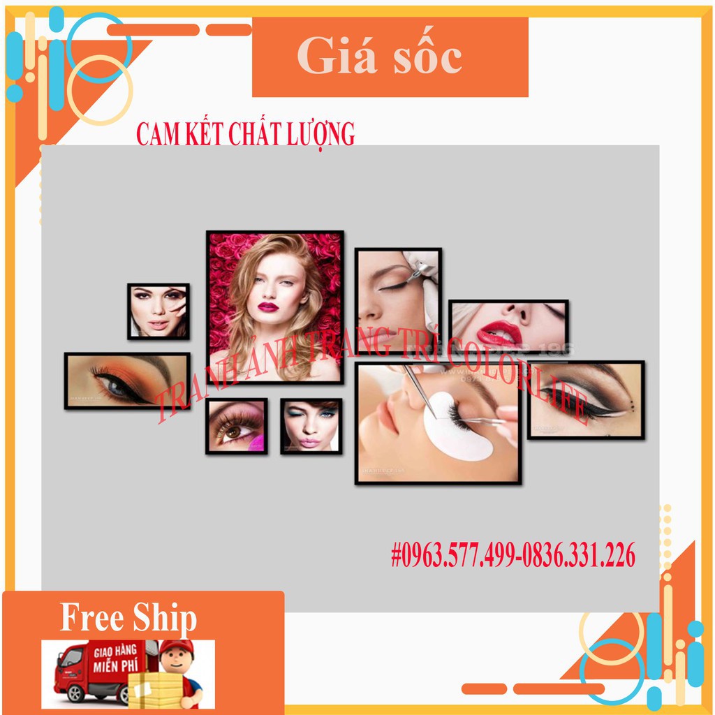 💋SHOPEE TRỢ GIÁ💋TẶNG KÈM 3 KHUNG ẢNH_BỘ 11 FOMEX ĐẲNG CẤP TRANH MAKEUP (KÈM CLIP THẬT)