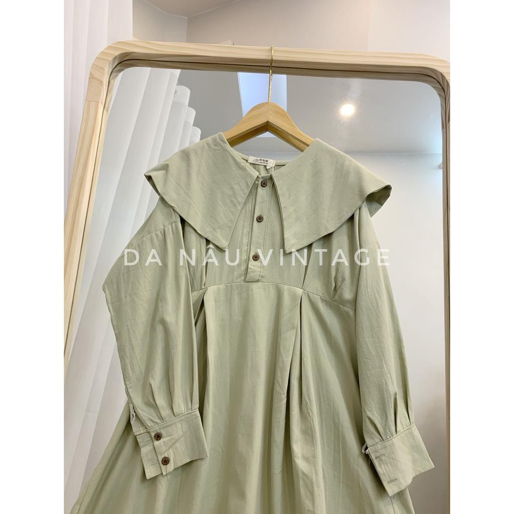 váy đầm babydoll cổ thuỷ thủ freesize 3 màu trắng , đen, xanh bơ hàng quảng châu cao cấp phong cách ulzzang  ཾ ྇