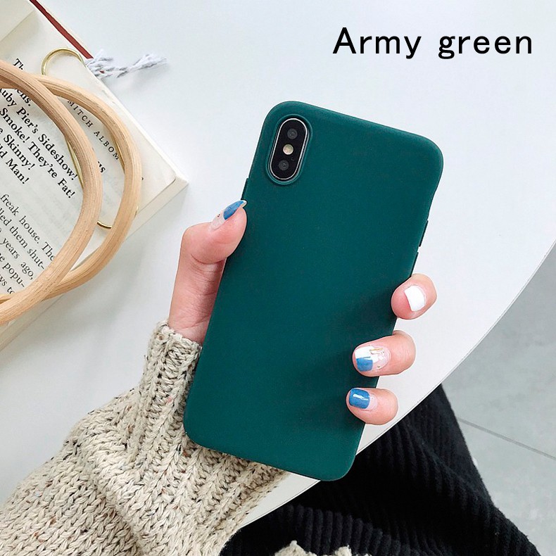Ốp lưng tpu mềm màu kẹo thời trang cho iphone x xs max xr 7 plus 8 plus 6 plus 6s plus 5 5s se se2 | BigBuy360 - bigbuy360.vn