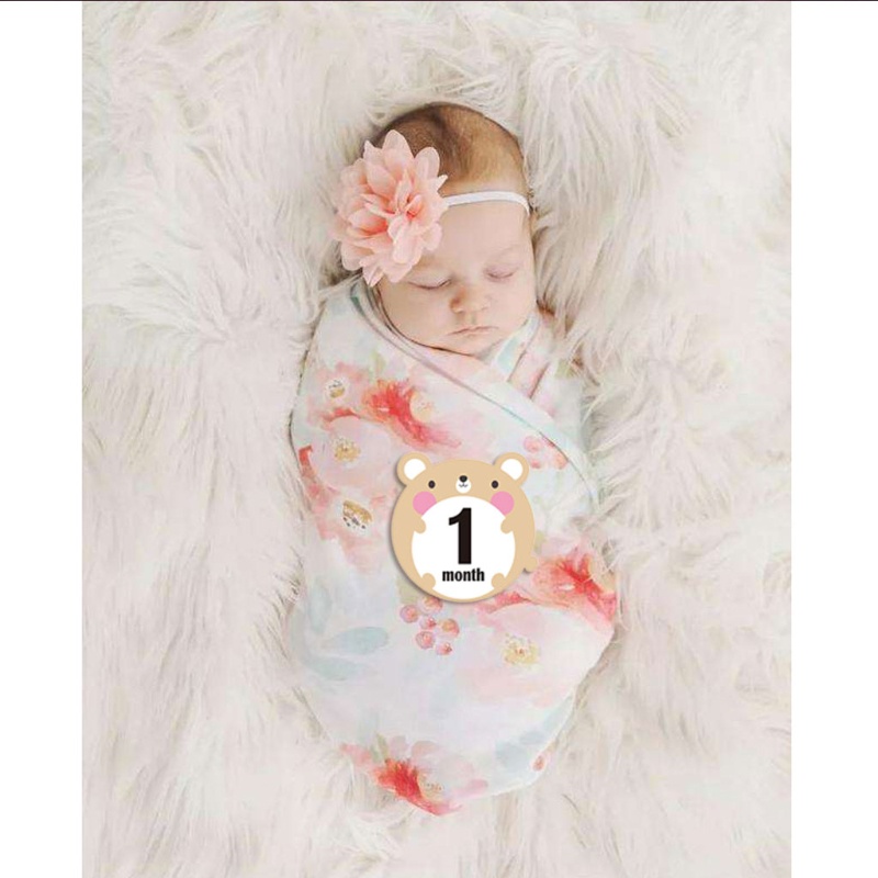 Bộ 12 Thẻ Dán Đánh Dấu Kỹ Năng Kỹ Năng Chụp Ảnh Cho Bé Sơ Sinh