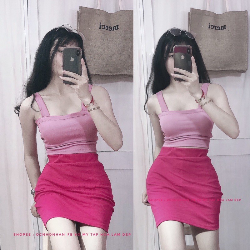 set áo thun bảng to chân váy body (chinh chủ)