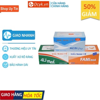 ✅ Khẩu Trang Y Tế: Medi Pro, 4U, FAMI Med (Hộp 50 cái) - Công Ty Thời Thanh Bình - DCYK0371