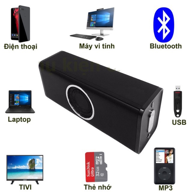 [Mã ELHACE giảm 4% đơn 300K] [ BH 12 tháng ] Loa bluetooth Koleer H5 chính hãng siêu Bass