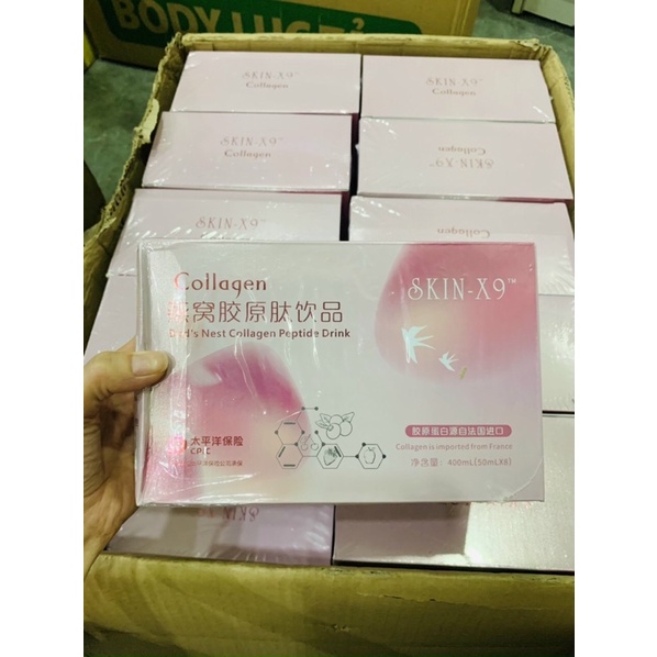 [Chính Hãng]Collagen hồng skin x9 trắng da đẹp tự nhiên