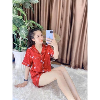 Bộ pijama gấm lụa đùi