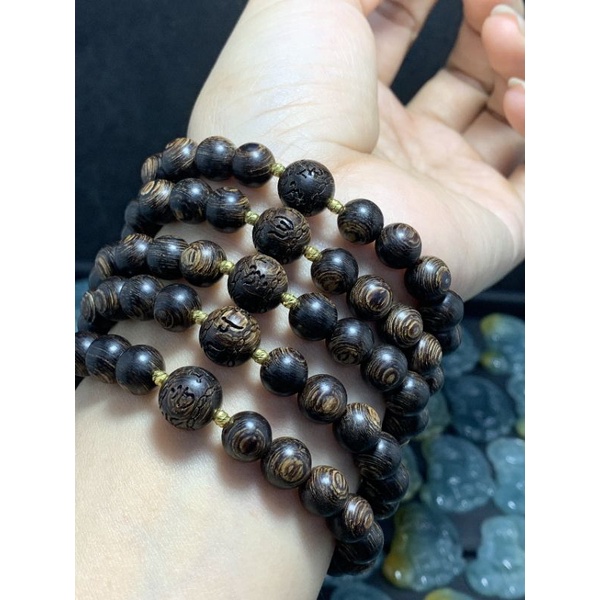 Vòng Tay Tầm Sánh Mix Hạt Khắc Chú Bình An - N105 | BigBuy360 - bigbuy360.vn
