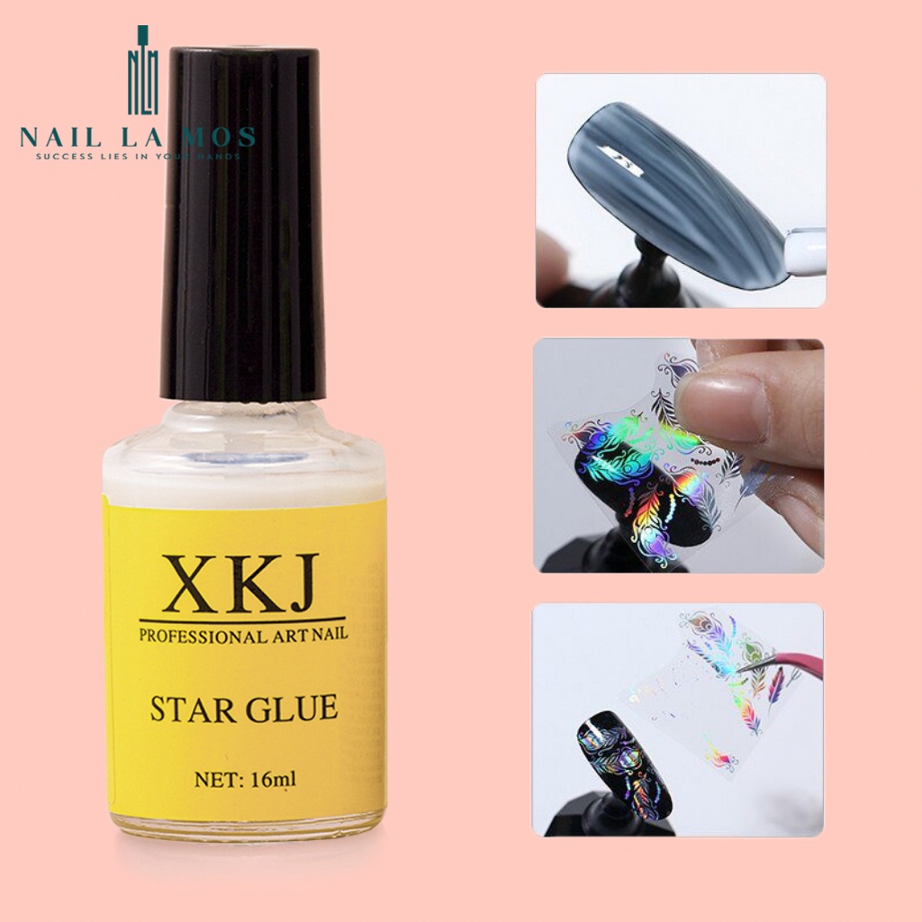 Keo dán foil XKJ chính hãng - keo dán phôi tiện lợi chuyên dụng cho dân làm móng