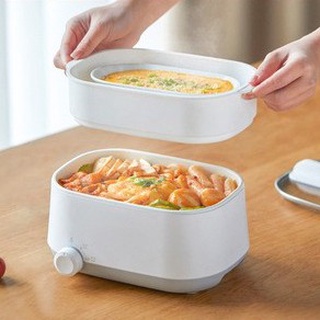 Mua Nồi lẩu điện mini Olayks đa năng dung tích 1.8L tặng vỉ hấp