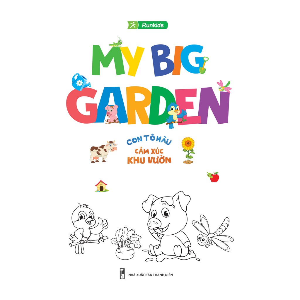 Sách My big garden con tô màu cảm xúc khu vườn