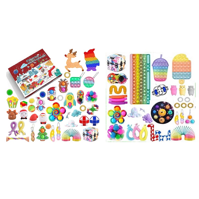 Bộ Đồ Chơi Giải Thưởng Giảm Căng Thẳng Màu Cầu Vồng