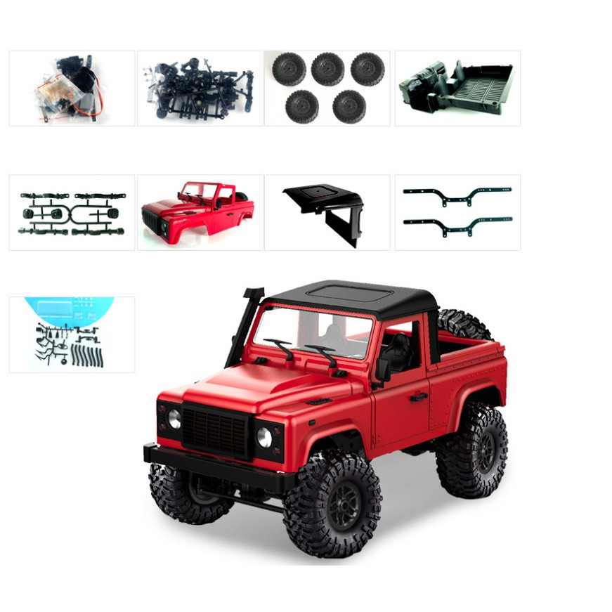 XE ĐỒ CHƠI KIT TỰ LẮP RÁP Land Rover Defender 1:12