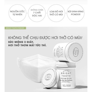Bột Đánh Răng Trắng Răng Sạch Lưỡi🌸 Bright Tooth Powder 🌸