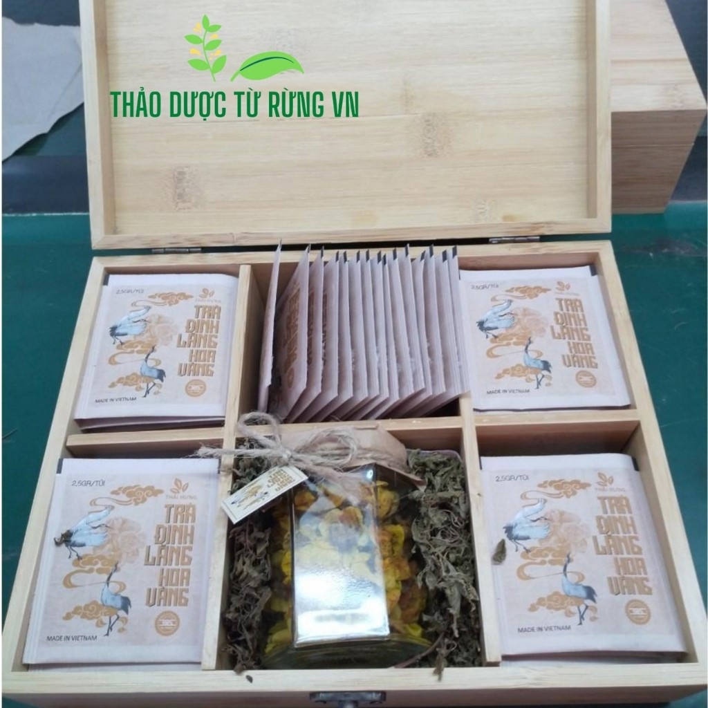 Trà Đinh Lăng Hoa Vàng Thái Hưng Cao Cấp Tăng Cường Sức Khỏe 55 Túi Lọc 2,5g