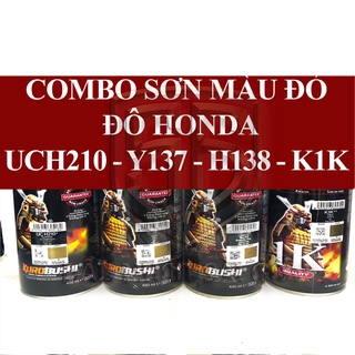 Samurai sơn xịt samurai màu đỏ đô honda uch210 - y137 - h138 - k1k
