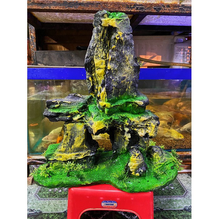 TIỂU CẢNH TRANG TRÍ HỒ CÁ NON BỘ 47x20x47cm