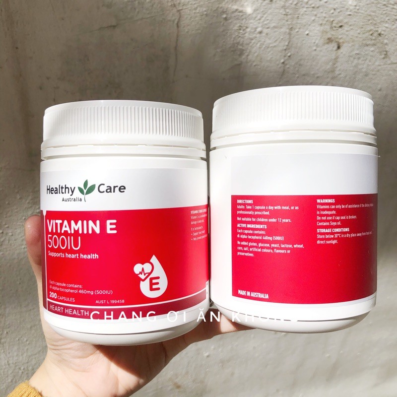 Vitamin E Healthycare 500IU | Thế Giới Skin Care