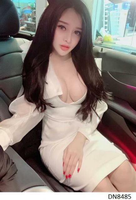 Đầm tay dài hở ngực vai nơ sexy