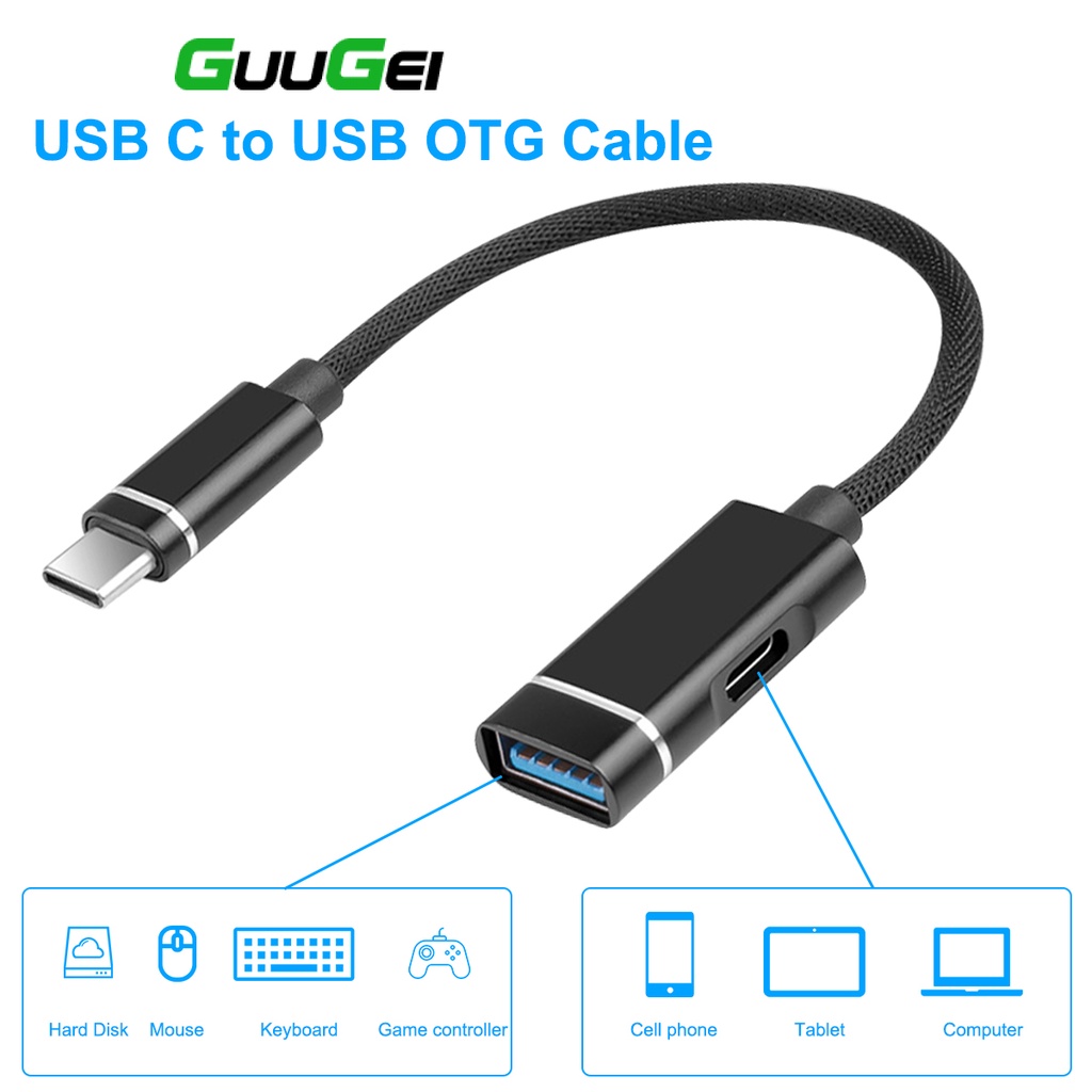 Cáp Chuyển Đổi USB 2.0 Sang Type C OTG Cho Laptop / Điện Thoại