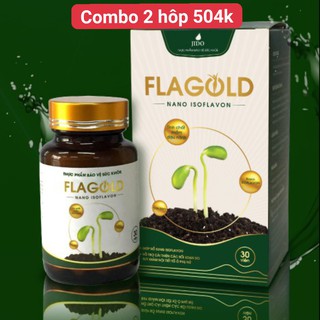 combo 2 hộp FLAGOLD mầm đậu nành săn chắc và nẩy nở vòng 1, giảm mỡ bụng , khô hạn - SP CỦA VIỆN HÀN LÂM