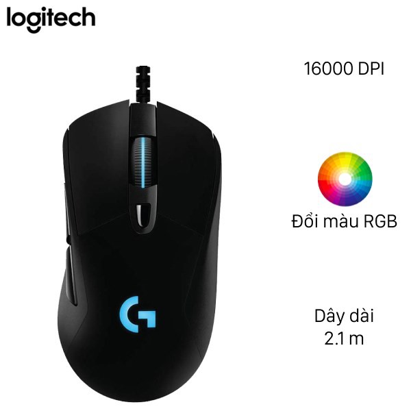 Chuột Chơi Game Logitech G403 Lightspeed Cảm Ứng Hero - Hàng Chính Hãng Bảo Hành 1 Năm