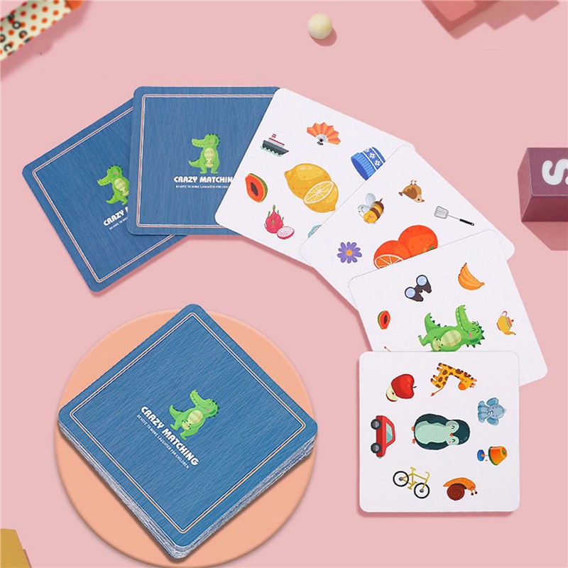 BỘ THẺ BÀI LUYỆN PHẢN XẠ CHO BÉ VỚI GIA ĐÌNH CRAZY MATCHING