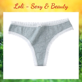 ⭐️MUA ĐỂ NHẬN QUÀ⭐️ Quần lọt khe cotton viền ren sexy QLK01