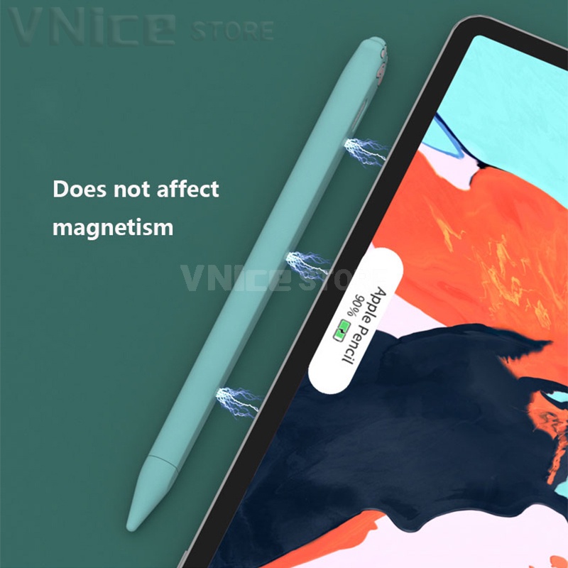 Vỏ silicon bọc bút dành cho Apple Pencil 2 1 Case Cute cat paw Color Silicone Cover