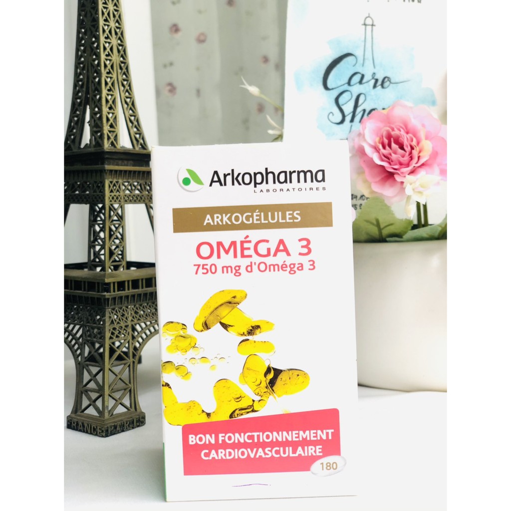 Dầu cá Omega 3 Arkopharma Pháp hộp 180 viên