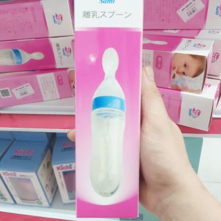 Bình Sữa Bình Ăn Dặm Thìa Silicone Mềm SAMI Công Nghệ Nhật Bản