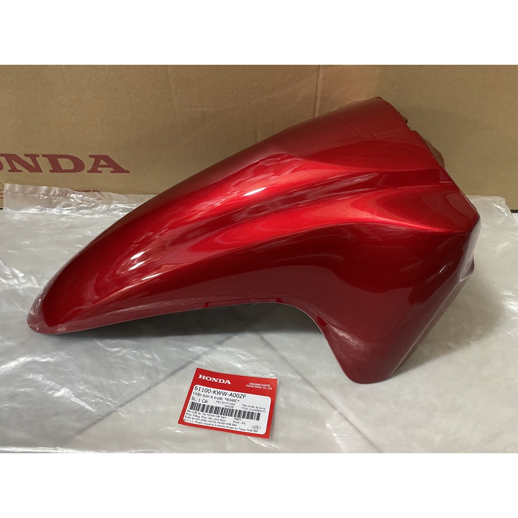 Chắn bùn A trước - dè trước HONDA WAVE RSX110 năm 2010 màu Đỏ. R340* 61100KWWA00ZF