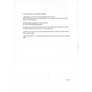Vitamin d3 ostelin cho bé