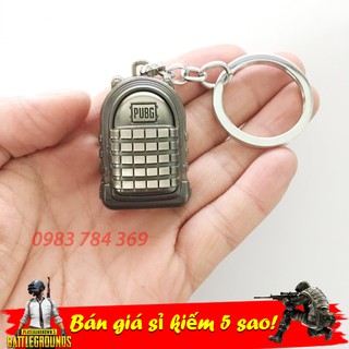 Móc Khóa PUBG Balo 3 - Kim Loại Cao Cấp(Game Pubg)