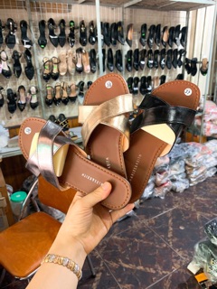 Dép lê bệt quai chéo ( Kèm ảnh thật )