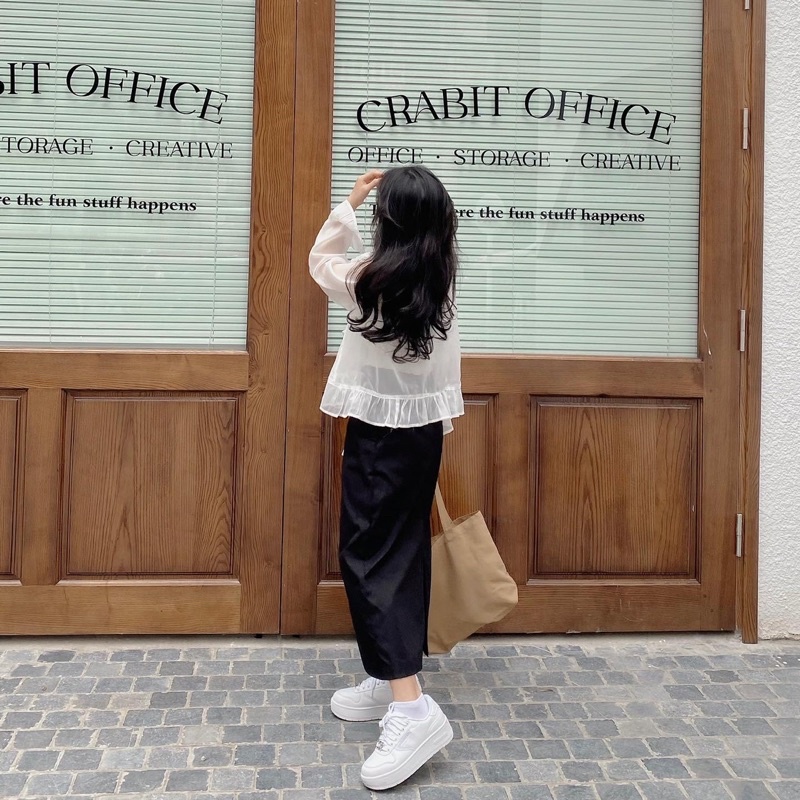 Áo voan tơ ánh kim kèm áo ống + chân váy bút chì - DIDICUS SET - CARROT FARM