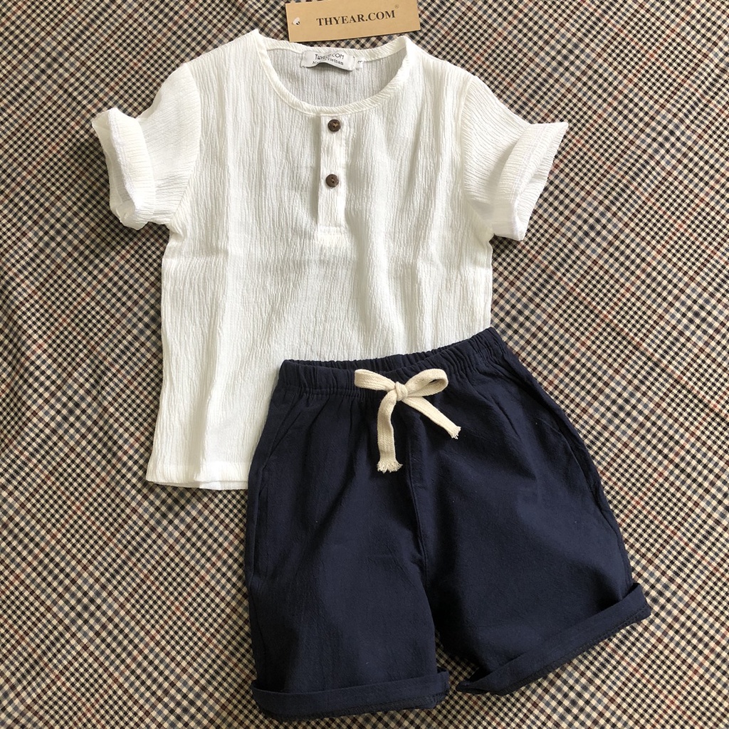 [ẢNH THẬT KÈM THEO 100%] Quần áo đẹp chất đũi cực mát cho bé, Thoáng nhẹ, Thấm mồ hôi, Thoải mái vận động